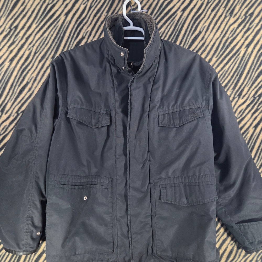 Late 90s VTG Y2K Christian Lacroix Homme Utility Field Jacket Corduroy Black XL - Picture 4 of 10